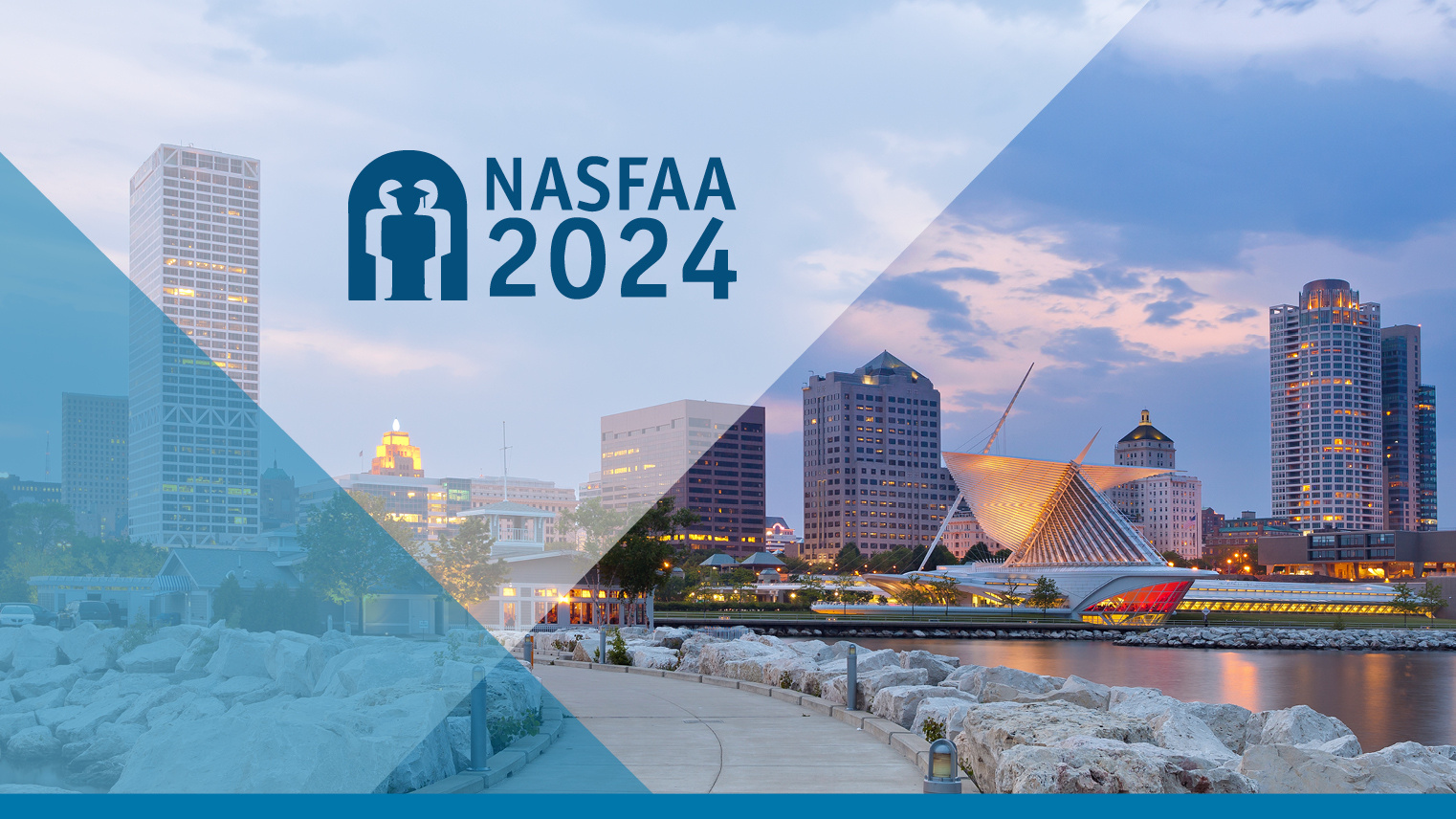 nasfaa logo and milwaukee city line