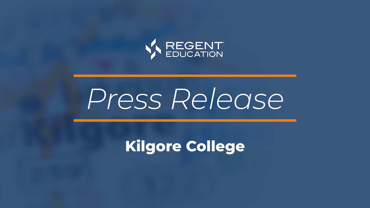 Kilgore College goes Live with Regent Fund